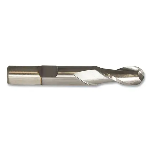 HG-2B Single End High-Speed Steel Ball Nose End Mill, 2 Flutes, 7/16 in dia Milling, 1 in Lg of Cut, TiCN HG-2B Single End High-Speed Steel Ball Nose End Mill, 2 Flutes, 7/16 in dia Milling, 1 in Lg of Cut, TiCN