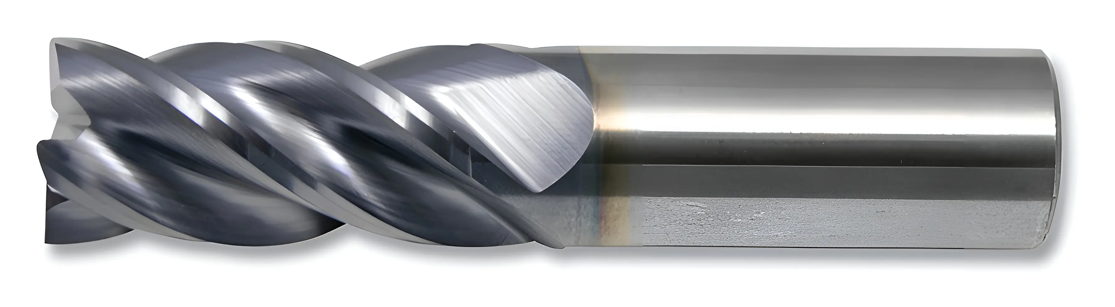 Cleveland CEM-V-4R-TA Carbide End Mill 1 x 1 x 2-1/4 x 5 0.030 CR 4 Flutes Weldon Flat AP/MAX Finish C80090WF