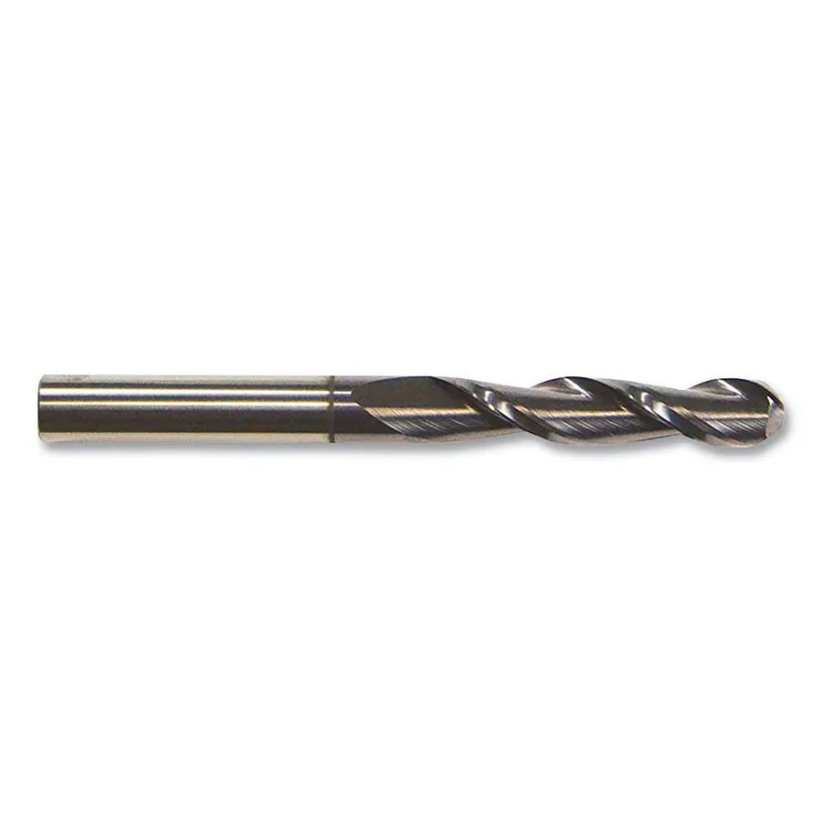 Cleveland CEM-SE-2B Carbide Single-End General Purpose Ball Nose End Mill 2 Flutes 7/8 in dia Milling 3 in Lg of Cut TiAlN C80971 Cleveland CEM-SE-2B Carbide Single-End General Purpose Ball Nose End Mill 2 Flutes 7/8 in dia Milling 3 in Lg of Cut TiAlN C80971