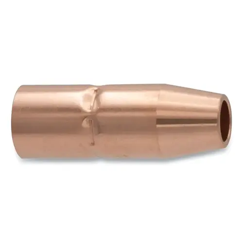 MIG Gun Nozzle, 1/8 in Recess, 1/2 in Bore, Miller Style, Copper - pack of 2 MIG Gun Nozzle, 1/8 in Recess, 1/2 in Bore, Miller Style, Copper - pack of 2