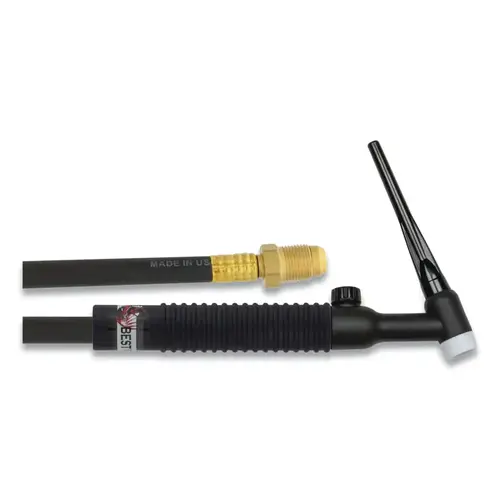 26FV TIG Torch Package, Air Cooled, 200 A, Flex Head with Valve, 50 ft Cable, Rubber 26FV TIG Torch Package, Air Cooled, 200 A, Flex Head with Valve, 50 ft Cable, Rubber