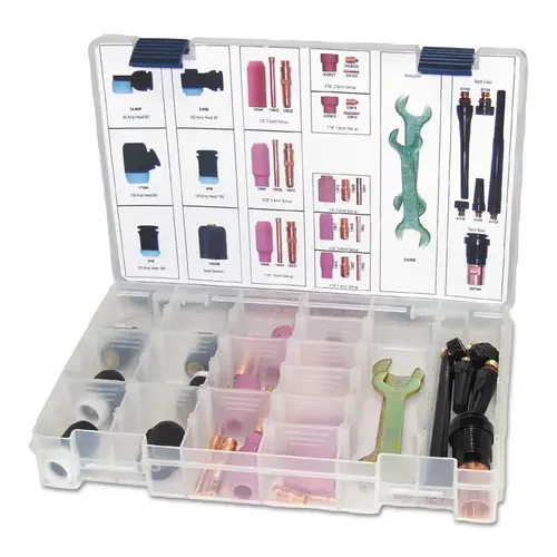 TIG Accessory Kit, AK-200, Used on 200M Series Torches, Modular Style TIG Accessory Kit, AK-200, Used on 200M Series Torches, Modular Style