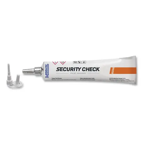 Security Check Paint Marker, Yellow, Extended Plastic Tip - pack of 48 Security Check Paint Marker, Yellow, Extended Plastic Tip - pack of 48