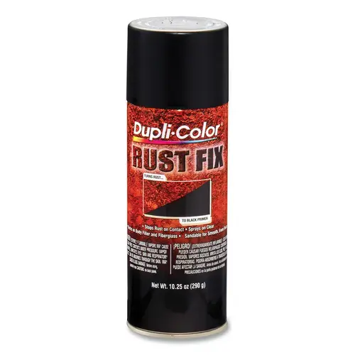 Rust Fix Rust Treatment, 10.25 oz, Aerosol Can, Black - pack of 6 Rust Fix Rust Treatment, 10.25 oz, Aerosol Can, Black - pack of 6