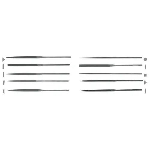 Square Needle File, 5-1/2 in, 2 Cut - pack of 12 Square Needle File, 5-1/2 in, 2 Cut - pack of 12