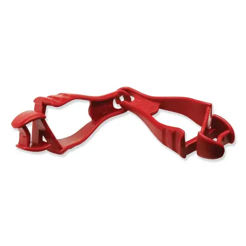 Squids 3400 Glove Clip Holder with Dual Clip, Red Squids 3400 Glove Clip Holder with Dual Clip, Red