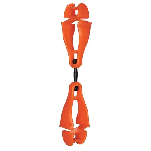 Squids 3420 Swiveling Glove Clip Holder with Dual Clips, Orange, 6 EA/PK - pack of 6 Squids 3420 Swiveling Glove Clip Holder with Dual Clips, Orange, 6 EA/PK - pack of 6