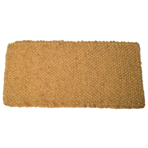 Coco Mat, 30 in W, 48 in L, Densely Woven Fibers, Natural Tan
