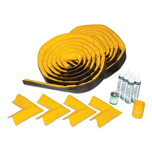 Make-A-Berm Custom Spill Containment Kits, 1.5 in H x 4.5 in W x 600 in L, Yellow