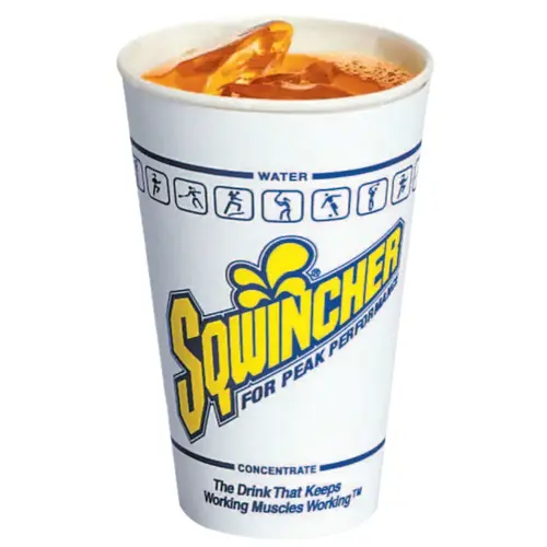 Cup, 12 oz, White/Yellow/Blue Cup, 12 oz, White/Yellow/Blue