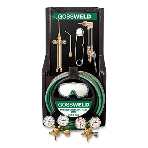 Brazing Welding and Cutting Kit, 825-M12P, MC Acetylene Regulator, Compact Design, Plastic Stand Brazing Welding and Cutting Kit, 825-M12P, MC Acetylene Regulator, Compact Design, Plastic Stand