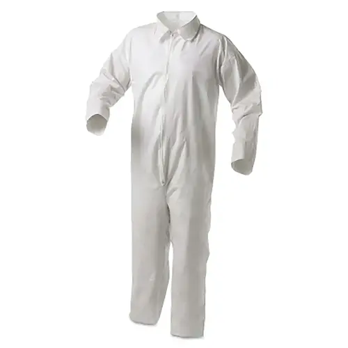 KleenGuard A35 Economy Liquid & Particle Protection Coveralls, Zipper Front/Open Wrists/Ankles, White, 3XL KleenGuard A35 Economy Liquid & Particle Protection Coveralls, Zipper Front/Open Wrists/Ankles, White, 3XL
