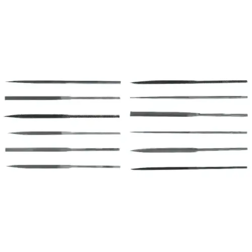Swiss Pattern Half-Round Needle File, 5-1/2 in, Slitting, 2 Cut