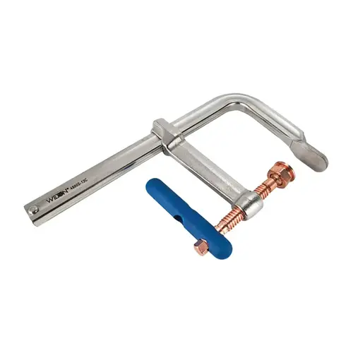 4800S Series Heavy-Duty Spark-Duty Copper-Plated F-Clamp, 48 in Opening, 7 in Throat Depth, 4,880 lb Load Cap 4800S Series Heavy-Duty Spark-Duty Copper-Plated F-Clamp, 48 in Opening, 7 in Throat Depth, 4,880 lb Load Cap