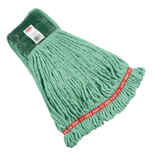 Web Foot Shrinkless Wet Mops, Medium, Cotton/Synthetic, 5 in Green Web Foot Shrinkless Wet Mops, Medium, Cotton/Synthetic, 5 in Green