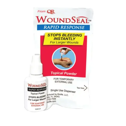 Wound Seal Blood Clot Powder, Bottle, 1 per Pack - pack of 24 Wound Seal Blood Clot Powder, Bottle, 1 per Pack - pack of 24