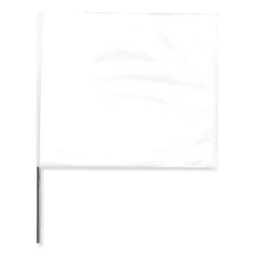 Stake Flags, 2 in x 3 in, 18 in Height, White - pack of 100 Stake Flags, 2 in x 3 in, 18 in Height, White - pack of 100