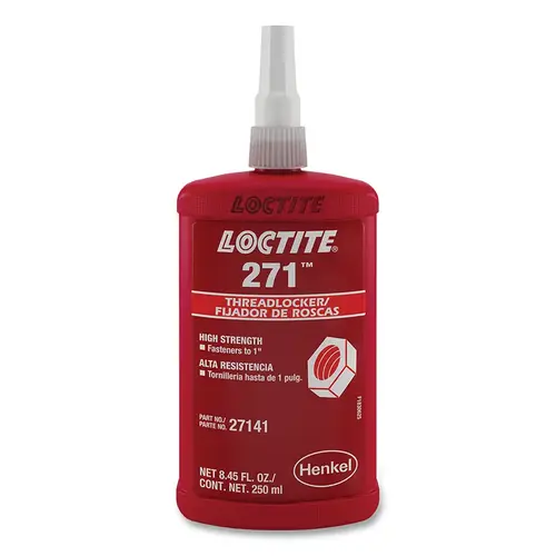 271 Threadlocker, High Strength, 50 ml, Red 271 Threadlocker, High Strength, 50 ml, Red
