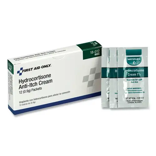 Hydrocortisone Cream, 0.9 g, Packets, 12 per Box - pack of 12 Hydrocortisone Cream, 0.9 g, Packets, 12 per Box - pack of 12