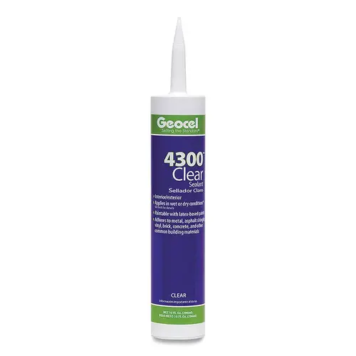 4300 Clear Sealant, 9.5 oz, Cartridge, Clear - pack of 24 4300 Clear Sealant, 9.5 oz, Cartridge, Clear - pack of 24