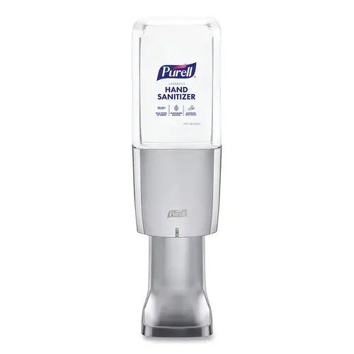 ES10 Touch Free Hand Sanitizer Dispenser, 10-3/4 in H, Chrome Plated