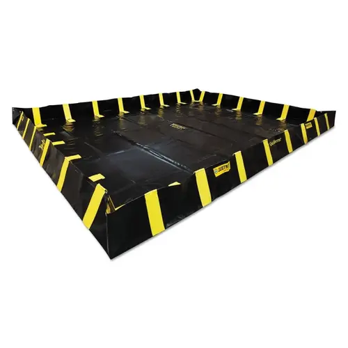 QuickBerm Spill Containment Berms, Black, 2990 gal, 20 ft x 20 ft QuickBerm Spill Containment Berms, Black, 2990 gal, 20 ft x 20 ft
