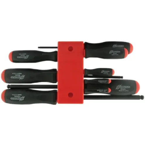 Balldriver Hex Screwdriver Set, Hex Ball, 9 Piece, 1.5 to 10 mm Balldriver Hex Screwdriver Set, Hex Ball, 9 Piece, 1.5 to 10 mm