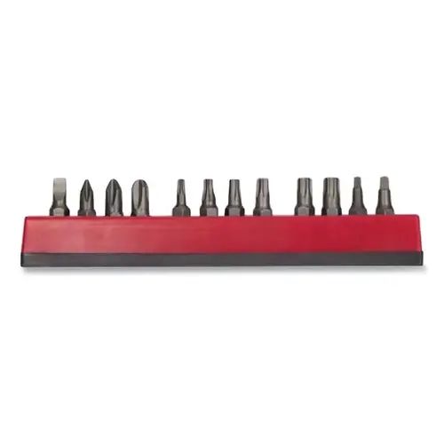 12-Pc Insert Bit Set, Assorted, Includes Slotted, Phillips, Torx , and Square Recess 12-Pc Insert Bit Set, Assorted, Includes Slotted, Phillips, Torx , and Square Recess