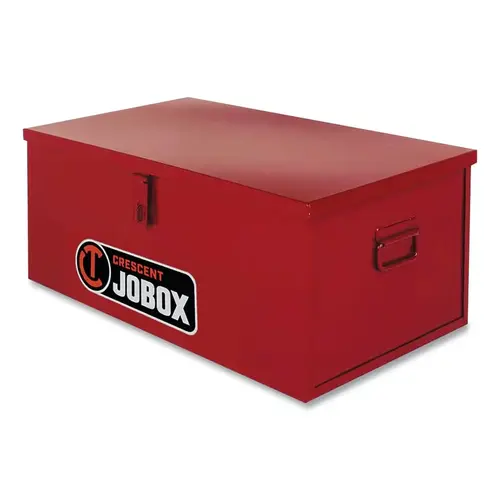 Heavy-Duty Chest, 30 in W x 16 in D x 12 in H, Latching Hasp Brown