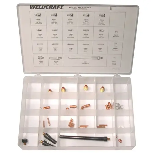 Master Accessory Kit, For 17; 18; 26 Torches, TIG Air/Water Cooled Accessory Kit Master Accessory Kit, For 17; 18; 26 Torches, TIG Air/Water Cooled Accessory Kit