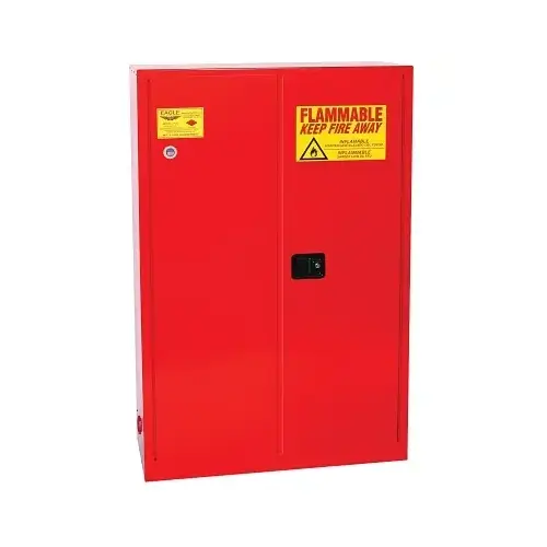 Flammable Liquid Storage Cabinet, Paint and Ink Standard 60, Self-Close Door, 60 gal Cap, Red Flammable Liquid Storage Cabinet, Paint and Ink Standard 60, Self-Close Door, 60 gal Cap, Red