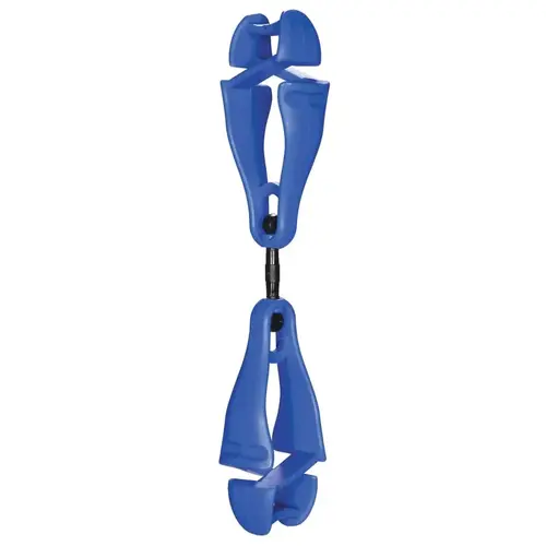 Squids 3420 Swiveling Glove Clip Holder with Dual Clips, Blue, 6 EA/PK - pack of 6 Squids 3420 Swiveling Glove Clip Holder with Dual Clips, Blue, 6 EA/PK - pack of 6