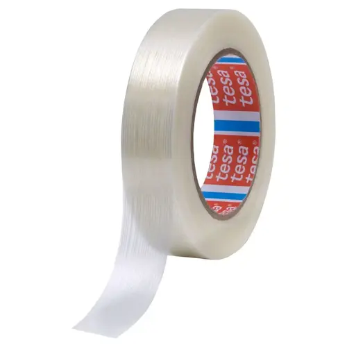 Performance Grade Filament Strapping Tape, 2 in x 60 yd, 155 lb/in Strength Clear Performance Grade Filament Strapping Tape, 2 in x 60 yd, 155 lb/in Strength Clear