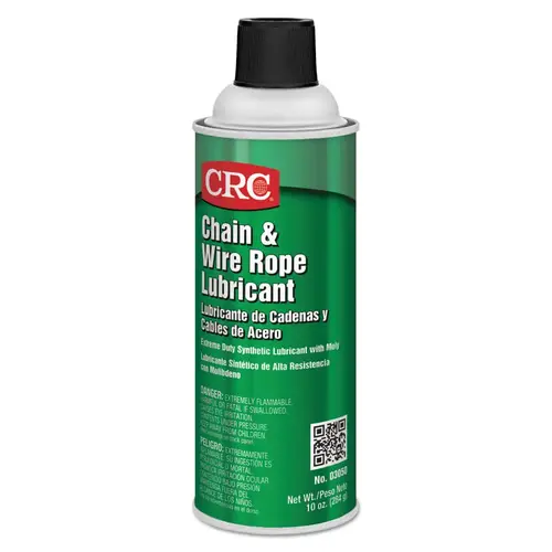 Chain & Wire Rope Lubricant, 10 oz, Aerosol Can Amber - pack of 12