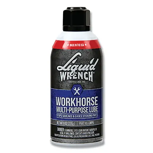 Workhorse Multi-Purpose Lube, 8 oz, Aerosol Can Clear/Yellow - pack of 12