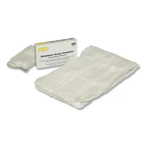 Gauze Compress, 24 in W, 72 in L, Gauze White - pack of 60 Gauze Compress, 24 in W, 72 in L, Gauze White - pack of 60