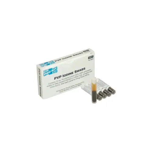 PVP Iodine Swab, Individually Wrapped, 10 per Box - pack of 10 PVP Iodine Swab, Individually Wrapped, 10 per Box - pack of 10