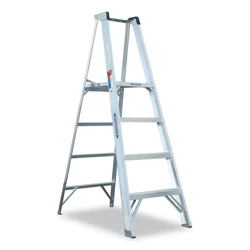 Platform Ladder, IA, P374, 4 ft L, 24.72 in W, 10 ft Reach, 300 lb Load Capacity Metal Platform Ladder, IA, P374, 4 ft L, 24.72 in W, 10 ft Reach, 300 lb Load Capacity Metal