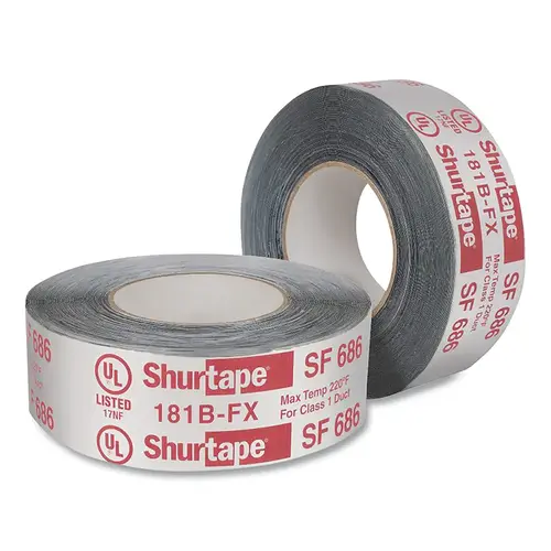 ShurMASTIC SF 686 Butyl Foil Tape, 3 in W, 100 ft L, 17 mils, Silver Printed - pack of 16 ShurMASTIC SF 686 Butyl Foil Tape, 3 in W, 100 ft L, 17 mils, Silver Printed - pack of 16