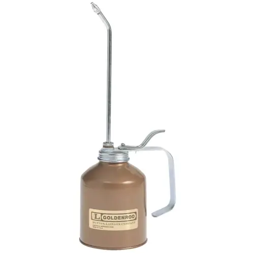 Industrial Pump Oilers, 16 oz, Lever Action, Rigid 8 in Spout