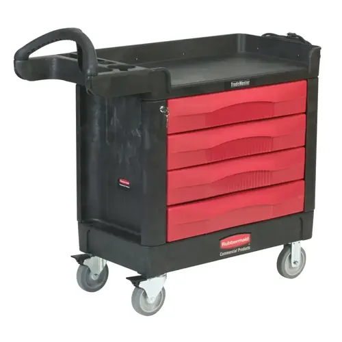 4 DRAWER CART Black 4 DRAWER CART Black