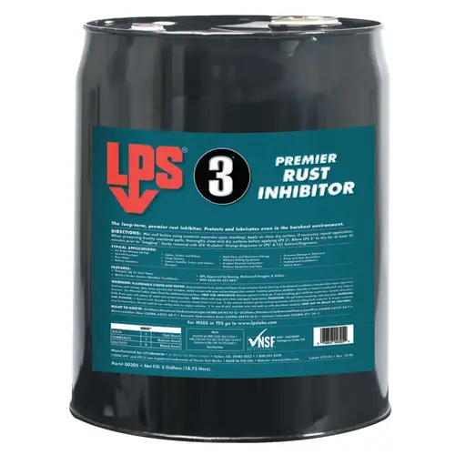 LPS 3 Premier Rust Inhibitor, 5 Gallon Pail Brown LPS 3 Premier Rust Inhibitor, 5 Gallon Pail Brown