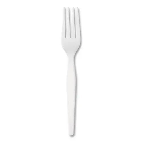 FH217 Plastic Heavyweight Fork, White, Plastic