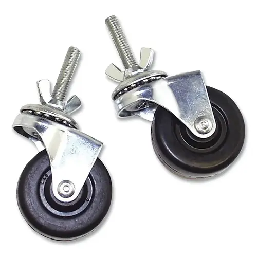 Portable Welding Curtain Casters, 3.5 in L, 1 in W, Glavanized Steel, Rubber, Metallic Portable Welding Curtain Casters, 3.5 in L, 1 in W, Glavanized Steel, Rubber, Metallic