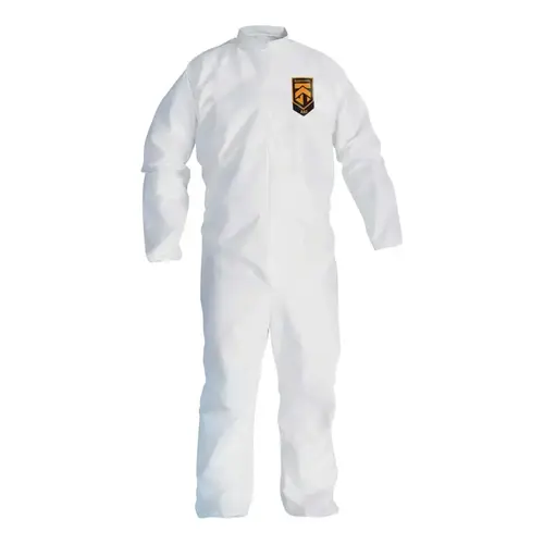 KleenGuard A30 Breathable Splash & Particle Protection Coveralls, Medium, White - pack of 25 KleenGuard A30 Breathable Splash & Particle Protection Coveralls, Medium, White - pack of 25