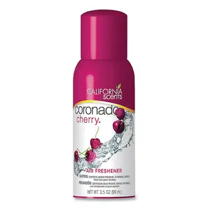 California Scents 41407 Car Aerosol Spray Air Freshener, Coronado Cherry, 3.5 oz Multi-Color - pack of 24