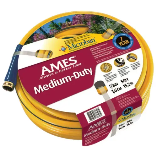 All Weather Garden Hose, 5/8 in X 50 ft, Yellow