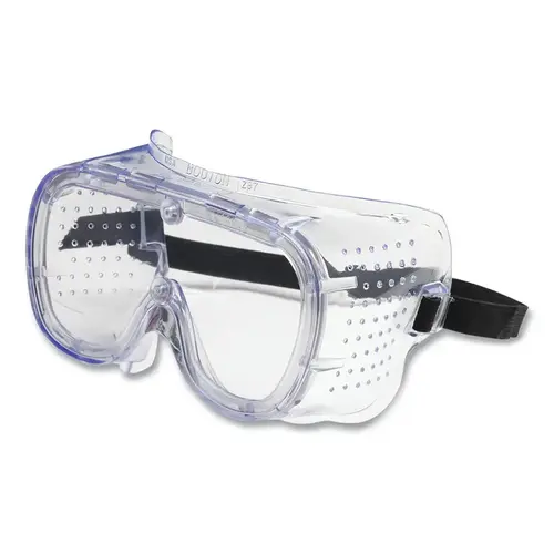 550 Softsides Direct Vent Goggles, One Size, Clear Lens, Blue Transparent Frame, Anti-Scratch/Fog, Elastic Headban - 2 per pack x144 packs 550 Softsides Direct Vent Goggles, One Size, Clear Lens, Blue Transparent Frame, Anti-Scratch/Fog, Elastic Headban - 2 per pack x144 packs