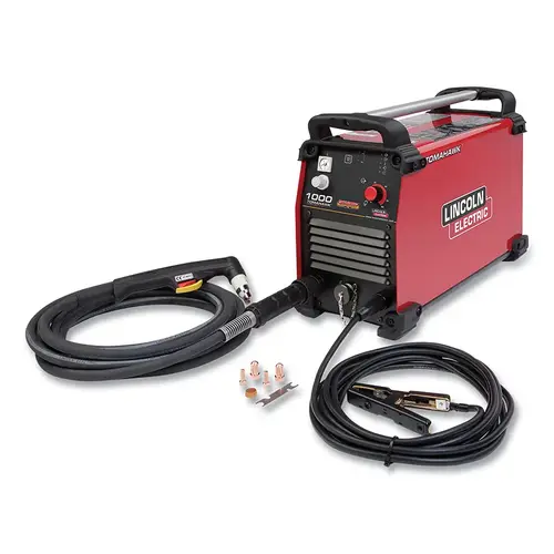 Tomahawk 1000 Plasma Cutter, 60 A, 96 V to 104 V, 1-1/4 in Max Cutting Cap, Includes Torch/Accessories/Consumables Tomahawk 1000 Plasma Cutter, 60 A, 96 V to 104 V, 1-1/4 in Max Cutting Cap, Includes Torch/Accessories/Consumables