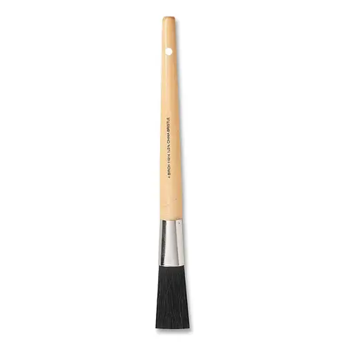 Birch Specialty Brush, #2, 3/8 in Thick, 1/2 in Wide, Black China, Wood Handle - pack of 12 Birch Specialty Brush, #2, 3/8 in Thick, 1/2 in Wide, Black China, Wood Handle - pack of 12